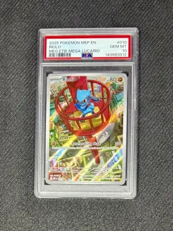 Pokemon Riolu 010 Me: Mega Evolution Promo Holo PSA 10 2025 English Card - Image 1