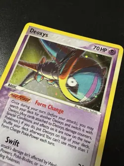 Pokemon TCG Deoxys 2/106 Speed Forme EX Emerald Holo Rare Card 2005 - Image 2