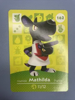 Mathilda #162 Animal Crossing Amiibo Card Authentic Series 2 MINT NEVER SCANNED - Image 1