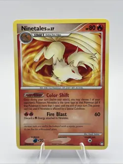 Ninetales 32/123 Mysterious Treasures Regular Rare Vintage Pokemon Card LP 2007 - Image 1