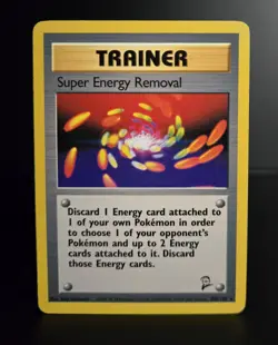 Pokemon TCG - SUPER ENERGY REMOVAL #108 - RARE UNLIMITED - BASE SET 2 (2000) -LP - Image 1