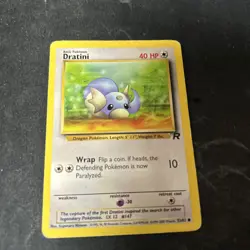 Dratini 53/82 Team Rocket Wotc Vintage Pokemon Card D14 - Image 1