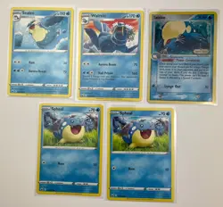 Lot Of 5 Sealeo Walrein Spheal Regular Uncommon Pokemon Card TCG - Image 1