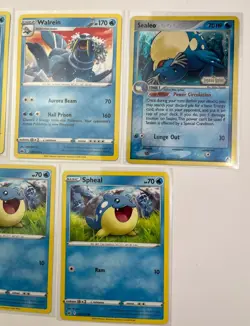 Lot Of 5 Sealeo Walrein Spheal Regular Uncommon Pokemon Card TCG - Image 3