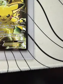 NM Pikachu EX XY124 Black Star Pokemon Trading Card Game - Image 2
