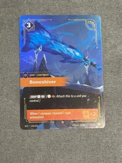 Boneshiver SFD 118/221 | Riftbound TCG Gear Equipment Card - Image 1