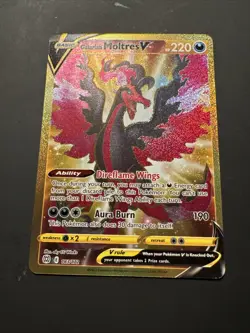 Pokemon Galarian Moltres v TCG Brilliant Stars Holo Card 183/172 Secret Rare - Image 4