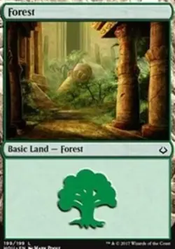 Forest (199)~199/199~LP~Hour of Devastation~MTG - Image 1