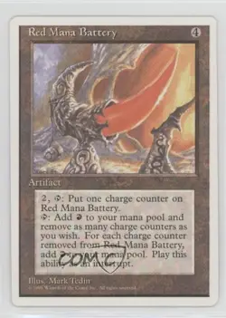 Red Mana Battery Magic: 4th Edition 1995 - Image 1