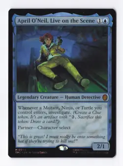 April O'Neil (Surge Foil) 009 (M) MTG Commander Teenage Mutant Ninja Turtles TMC - Image 1