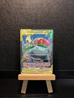 Pokemon - Celebi & Venusaur GX - 1/181 - Team Up - Ultra Holo Rare NM - Image 1