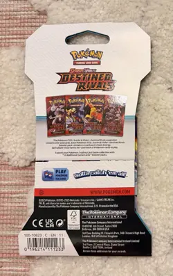 Pokemon TCG Destined Rivals Booster Packs Sleeved Blister Packs Lot 5 Set New - Image 3