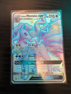 Pokemon TCG Alolan Ninetales GX Full Art Shiny SV53/SV94 Hidden Fates - Image 1