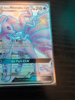 Pokemon TCG Alolan Ninetales GX Full Art Shiny SV53/SV94 Hidden Fates - Image 4