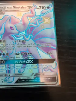 Pokemon TCG Alolan Ninetales GX Full Art Shiny SV53/SV94 Hidden Fates - Image 5