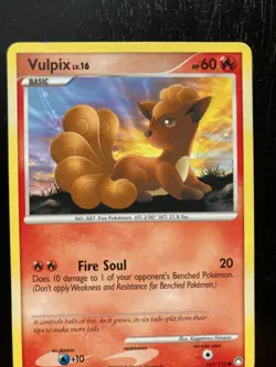 Pokemon D&P Mysterious Treasures Rev-Holo Ninetales Lv.37 32/123 & Vulpix EX/LP - Image 2