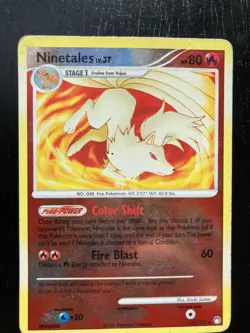 Pokemon D&P Mysterious Treasures Rev-Holo Ninetales Lv.37 32/123 & Vulpix EX/LP - Image 5