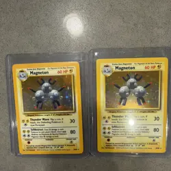 2x Pokemon TCG - Magneton 9/102 Base Set Holo Rare WOTC NM to LP - Image 2