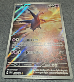Pokemon TCG Latios 203/191 Sv08: Surging Sparks Illustration Rare Holo HP 120 - Image 1