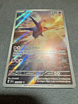 Pokemon TCG Latios 203/191 Sv08: Surging Sparks Illustration Rare Holo HP 120 - Image 3