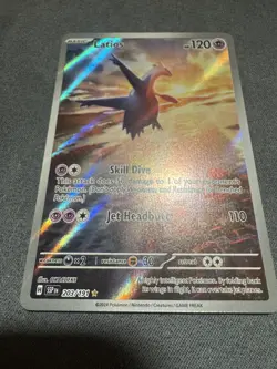 Pokemon TCG Latios 203/191 Sv08: Surging Sparks Illustration Rare Holo HP 120 - Image 4