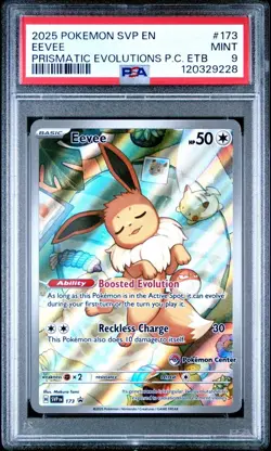 Eevee ETB Black Star Promo Pokemon Center Scarlet & Violet #173 PSA 9 MINT - Image 1