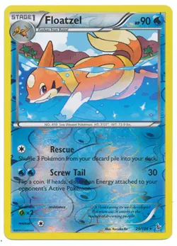 Floatzel 29/106 XY Flashfire REVERSE HOLO PERFECT MINT! Pokemon - Image 1