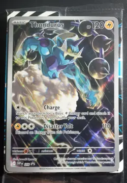 Pokemon Center Exclusive Thundurus 209 Scarlet & Violet Promo Holo Sealed - Image 1