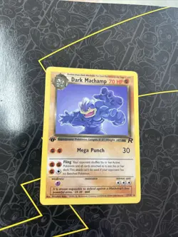 Pokemon TCG Dark Machamp Rare 1st Edition Team Rocket Set 27/82 - Image 1