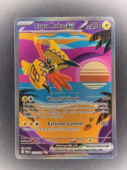 Pokemon TCG - Tapu Koko ex 247/182 - Paradox Rift - SIR - NM+ - Image 1
