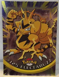 Pokemon Electabuzz #125 – Topps TV Animation Series 3 – Holo Foil – Blue Label - Image 1