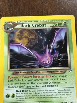 Pokemon TCG Dark Crobat 2/105 Neo Destiny Unlimited Holo LP+ w/ GREAT SWIRL 🌀💫 - Image 5