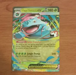 Prize Pack Holo Pokemon Mega Venusaur EX Ultra Rare Full Art Holo ME01 003/132 - Image 1
