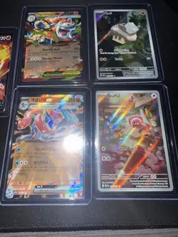 Pokemon Card Lot Cinderace V, Mega Camerupt EX, Stufful, Nacli Holo 5 Cards - Image 1