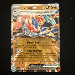 Pokemon - Greninja ex - 106/167 - SV Twilight Masquerade - Half Art Card-NM - Image 1