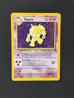 Pokemon Hypno Holo 8/62 Base Set WOTC 1999 MP+ Vintage Holographic Card - Image 1