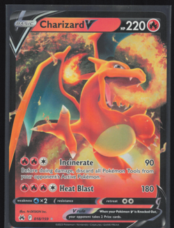 Charizard V 018/159 Pokemon Sword & Shield: Crown Zenith Near Mint Pokemon Card - Image 1