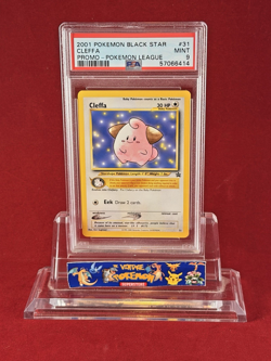 2000 Black Star Promo Pokemon League CLEFFA Card #31 PSA 9 - Image 1