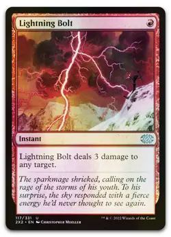 Lightning Bolt #117 (Foil) (NM) Double Masters 2022 2X2 Magic MTG - Image 1