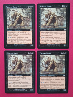 Magic the Gathering MTG Mercadian Masques CATERAN SLAVER X 4 LP/EX RARE 1999! - Image 1