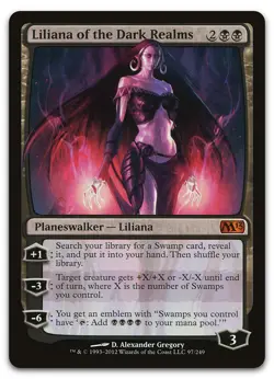 Liliana of the Dark Realms #97 (LP) Magic 2013 M13 Magic MTG - Image 1