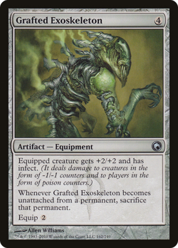 Grafted Exoskeleton #162 (MP) Scars of Mirrodin SOM Magic MTG - Image 1