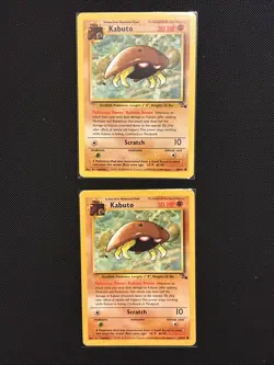 Kabuto Unlimited 50/62 Pokemon TCG 1999 Fossil WOTC Common LP - Image 1