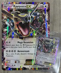 Shiny Rayquaza EX Pokemon XY Black Star Promo & Jumbo #XY69 (LP/NM) - Image 1