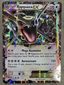 Shiny Rayquaza EX Pokemon XY Black Star Promo & Jumbo #XY69 (LP/NM) - Image 2