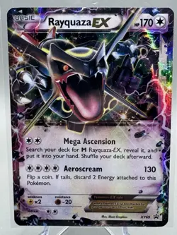 Shiny Rayquaza EX Pokemon XY Black Star Promo & Jumbo #XY69 (LP/NM) - Image 4