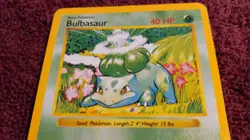 Vintage 1st Edition Bulbasaur English Base Set 1999 Shadowless Pokemon #44/102 - Image 1