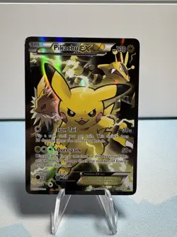Pokemon Pikachu EX Full Art Holo Black Star Promo XY124 130 HP Card 2016 - Image 1