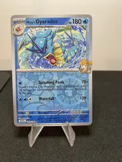 Pokemon TCG Misty's Gyarados 049/182 Destined Rivals Reverse Holo Near Mint - Image 1