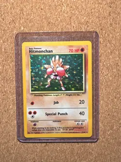 1999 Pokemon Base Set Holo Hitmonchan 7/102 - Image 1